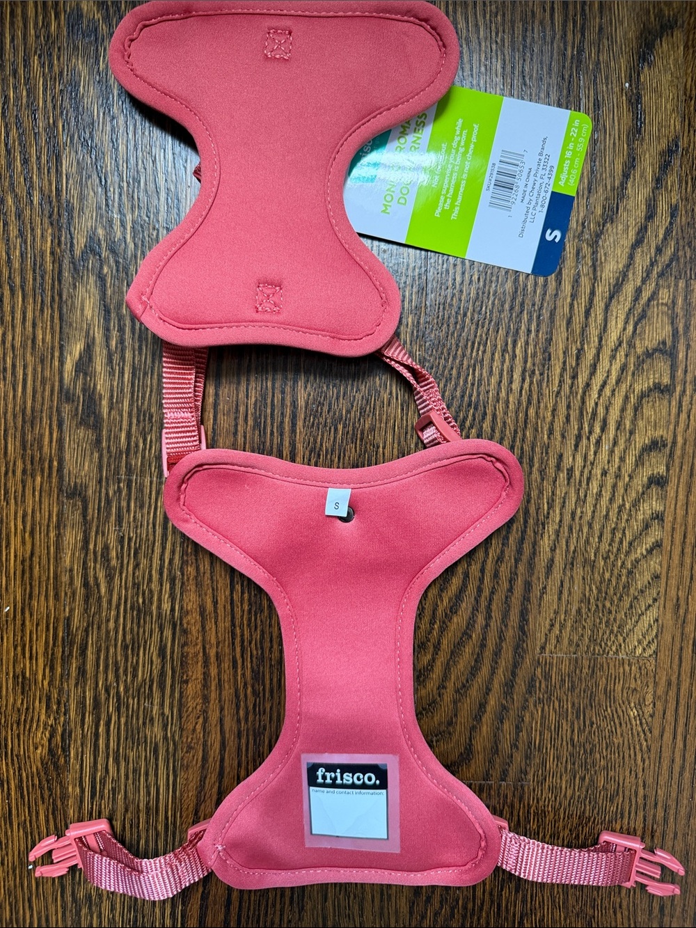 NWT Frisco Dog Coral Pink Adjustable Harness size small
